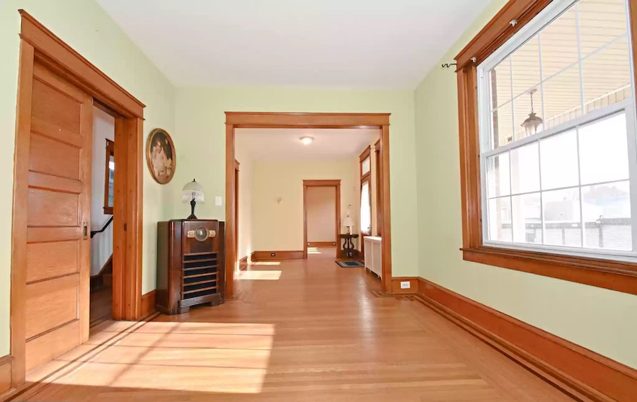 house for sale former bridesburg rooming house living room