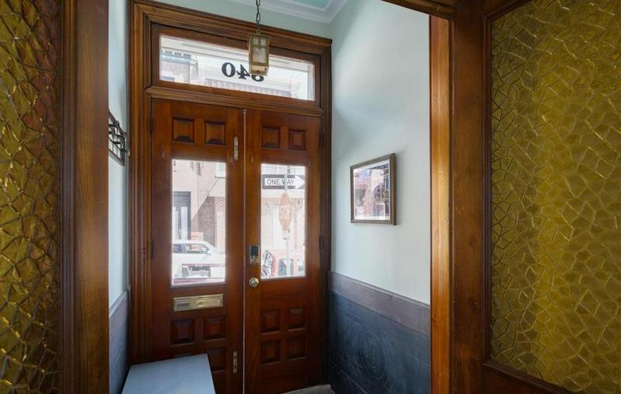 house for sale fairmount gilded age rowhouse vestibule