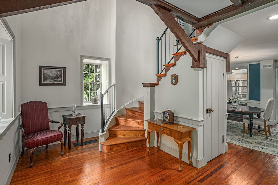 house for sale harleysville french-style farmhouse foyer