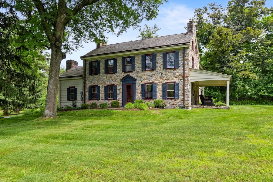 house for sale malvern expanded colonial farmhouse exterior front