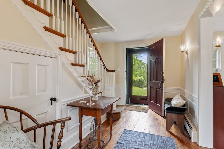 house for sale malvern expanded colonial farmhouse foyer