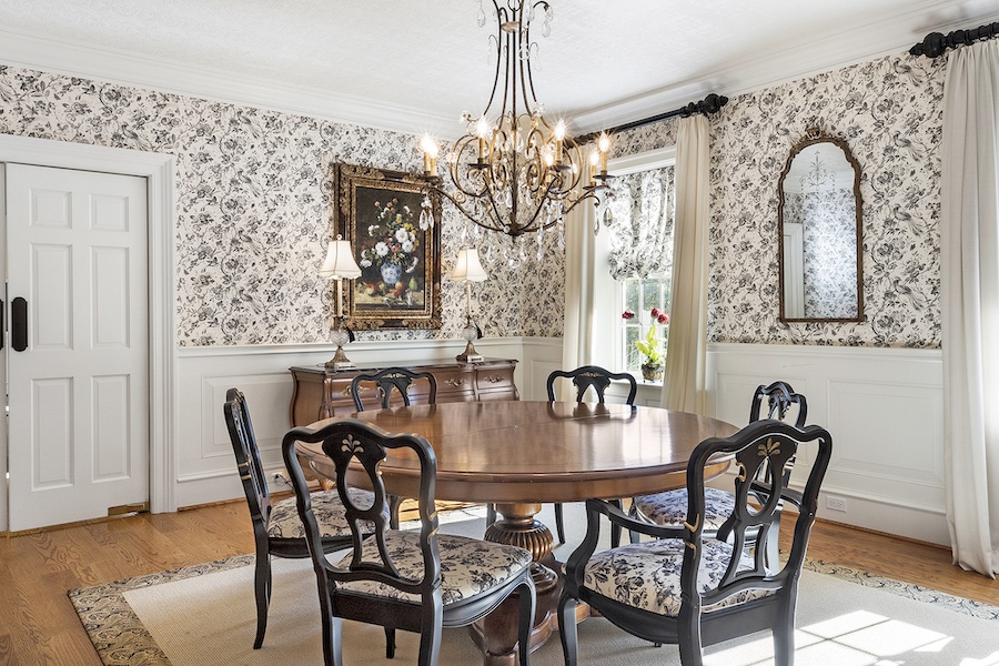 house for sale berwyn colonial mansion dining room