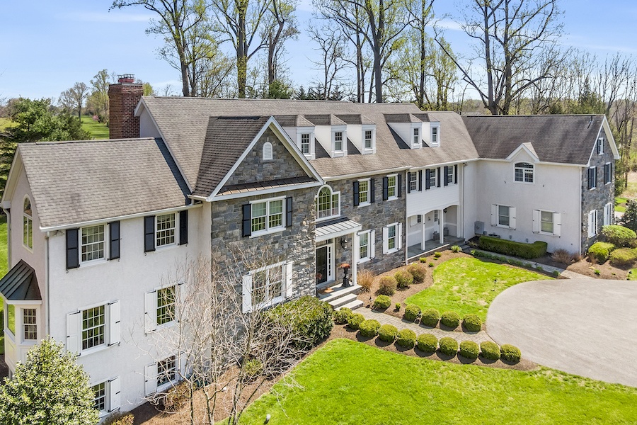 house for sale berwyn colonial mansion exterior front