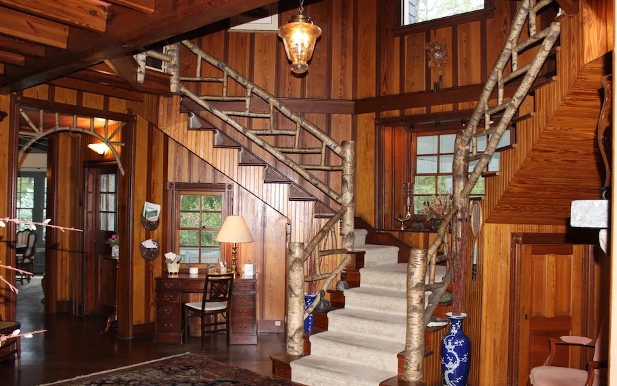 house for sale buck hill falls traditional foyer