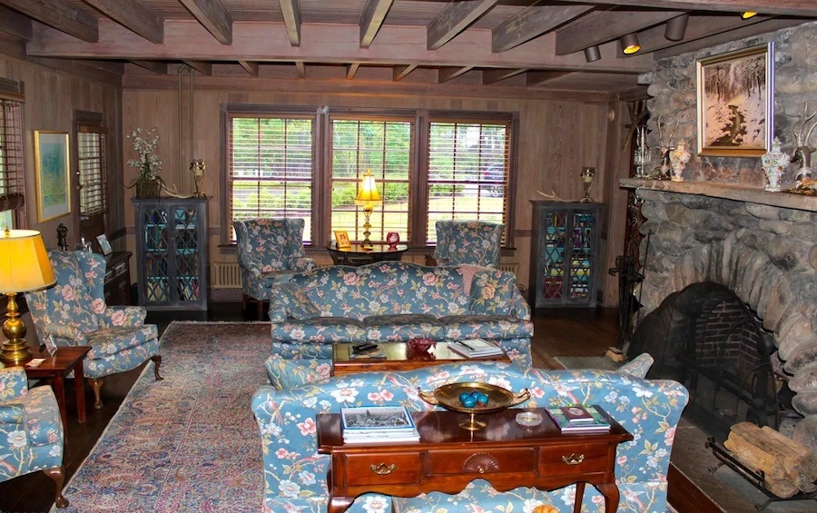 house for sale buck hill falls traditional living room