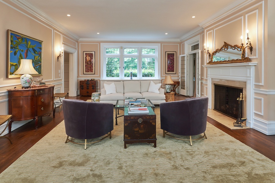 house for sale chestnut hill informal colonial living room