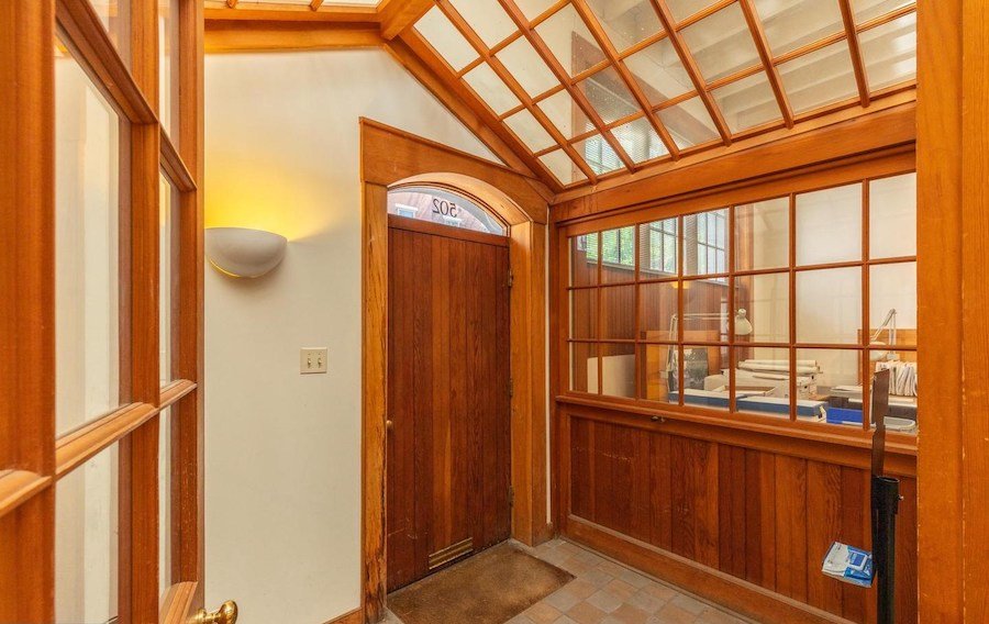 house for sale fitler square converted stable foyer