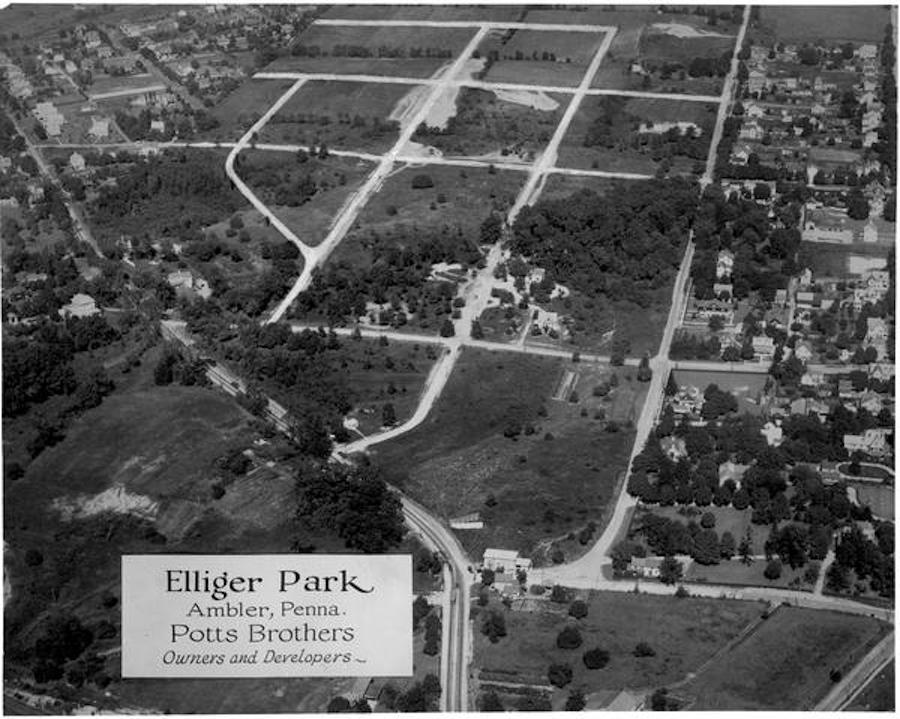 house for sale fort washington expanded colonial aerial photo of elliger park site