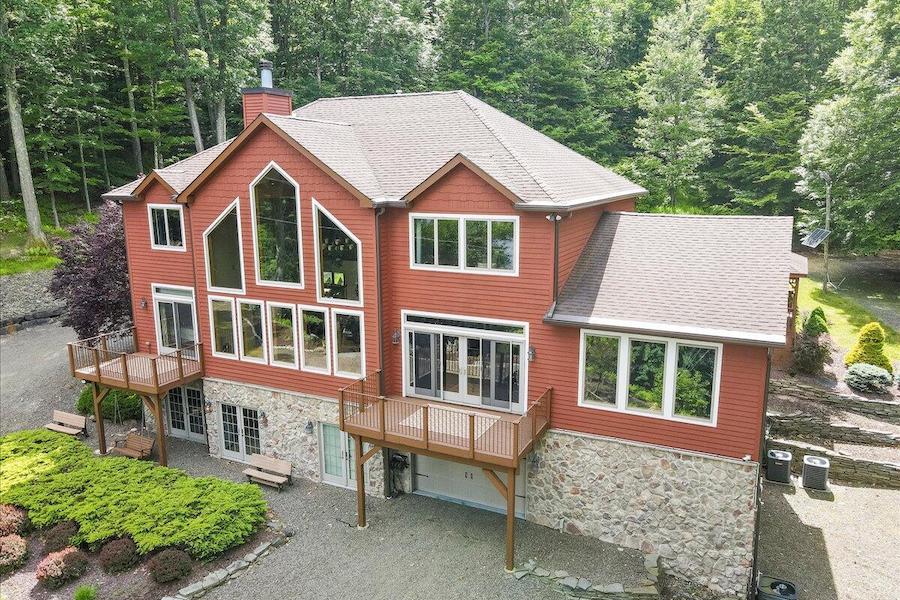 house for sale lake wallenpaupack traditional contemporary exterior front