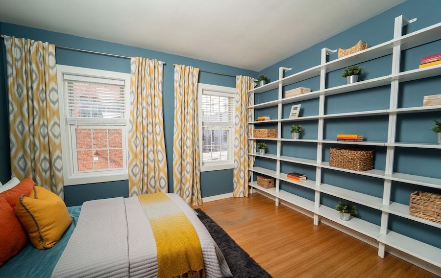 second-floor front bedroom