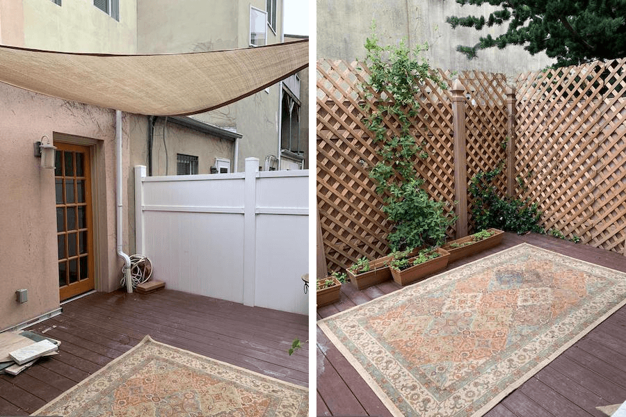 rear patio