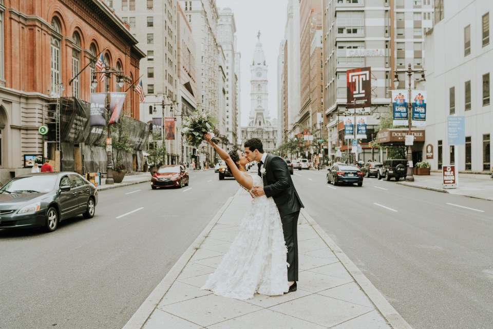 Hindu-Jewish kimmel center wedding