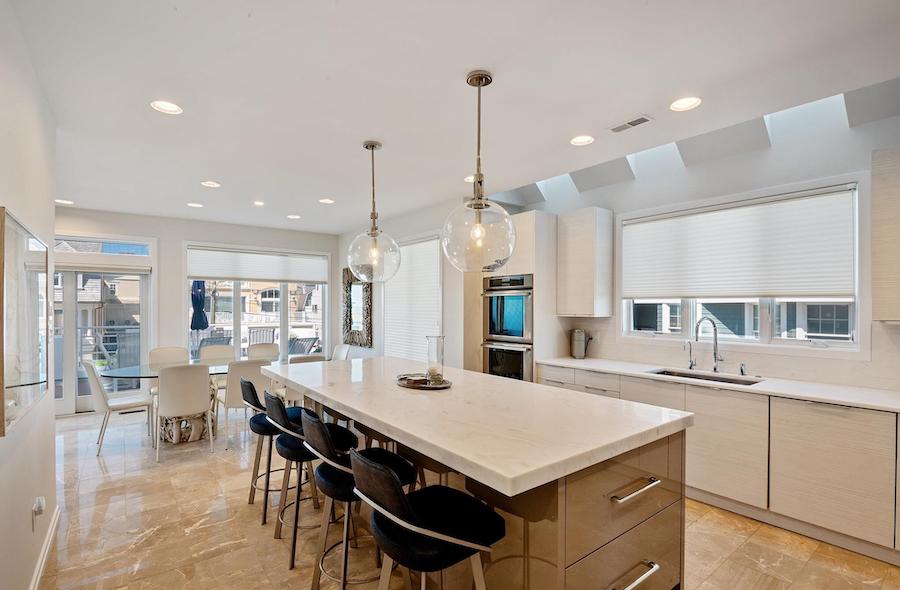 kitchen and casual dining area