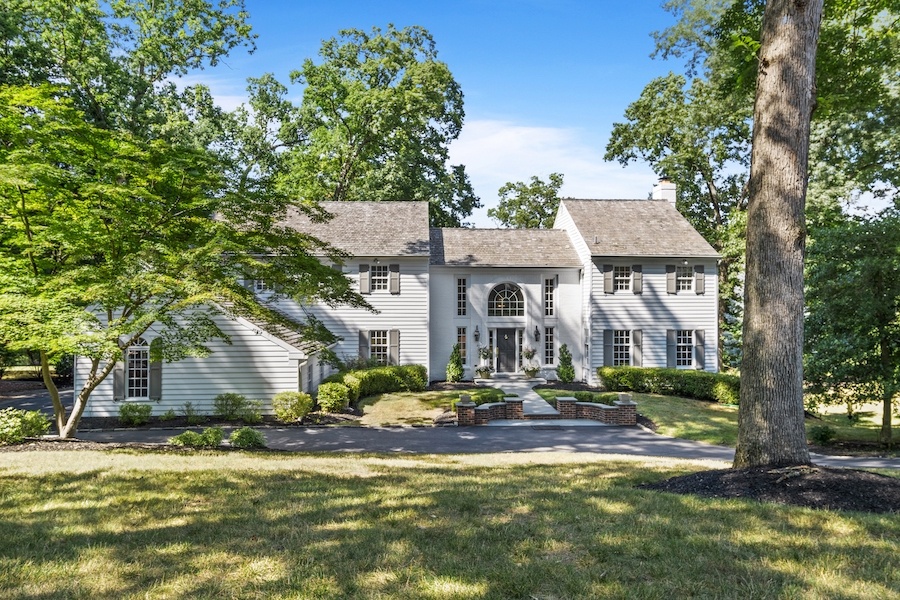 house for sale springton lake colonial exterior front