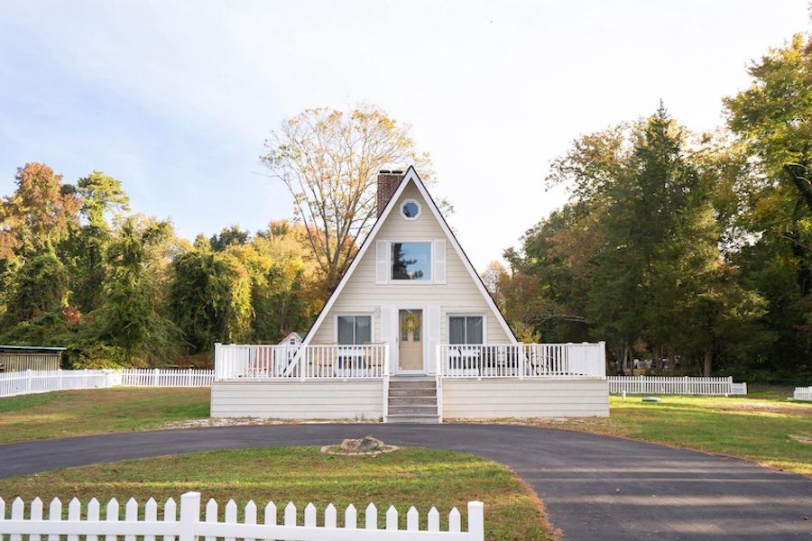 house for sale laurel lake a-frame exterior front