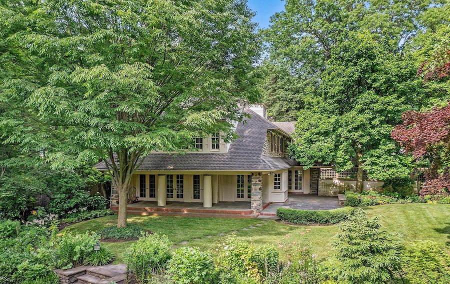 house for sale mt. airy renovated colonial side porch and yard