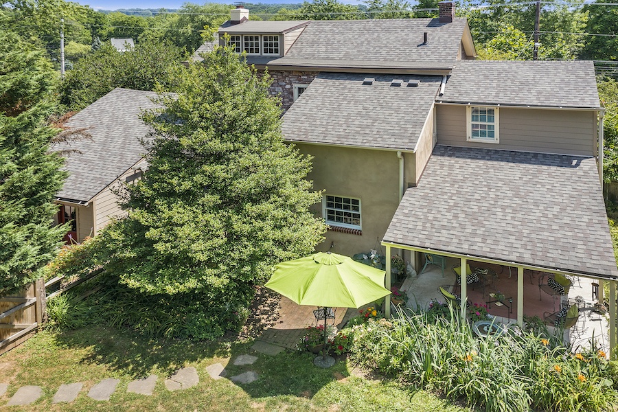 house for sale plymouth meeting stone farmhouse exterior rear