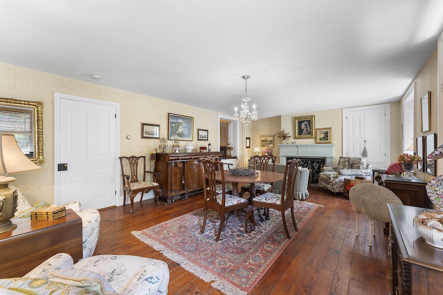 house for sale plymouth meeting stone farmhouse living-dining room