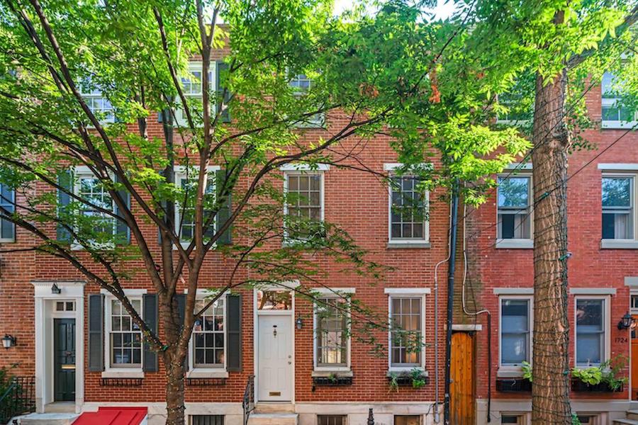 house for sale rittenhouse square double trinity exterior front