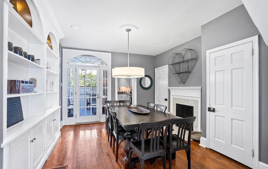house for sale society hill historic townhouse dining room