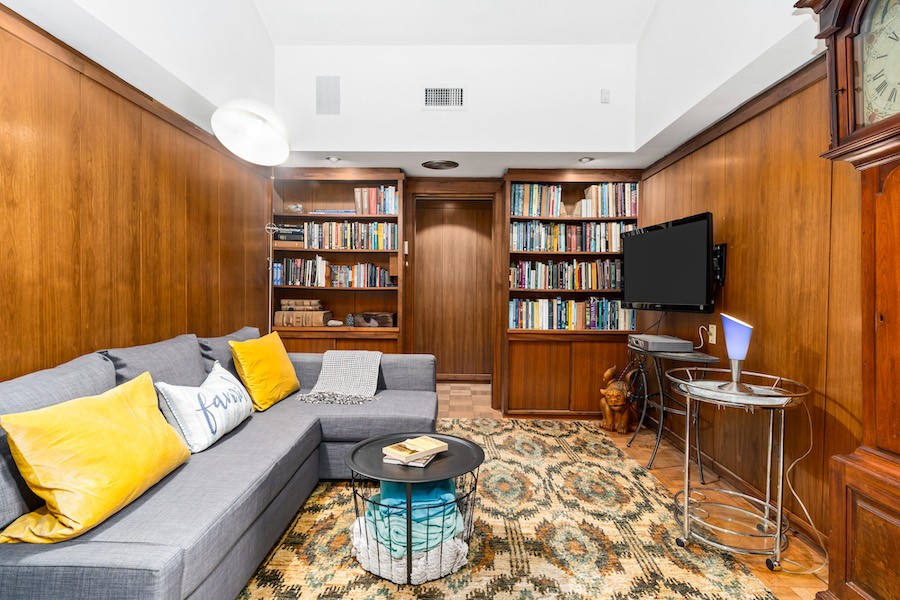 house for sale spring town mid century modern library