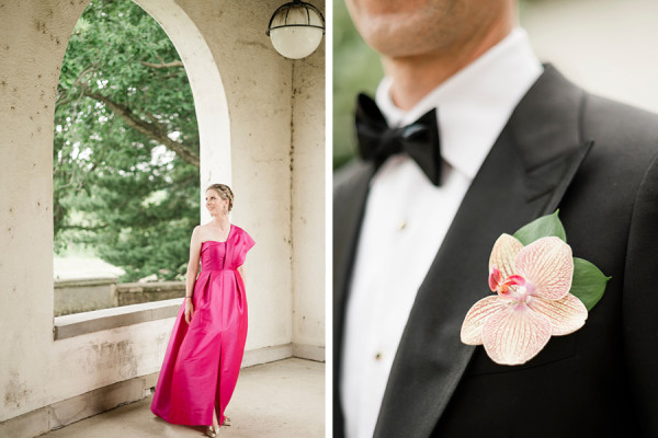 This Bride Wore a Hot Pink Wedding Dress for Her Big Day
