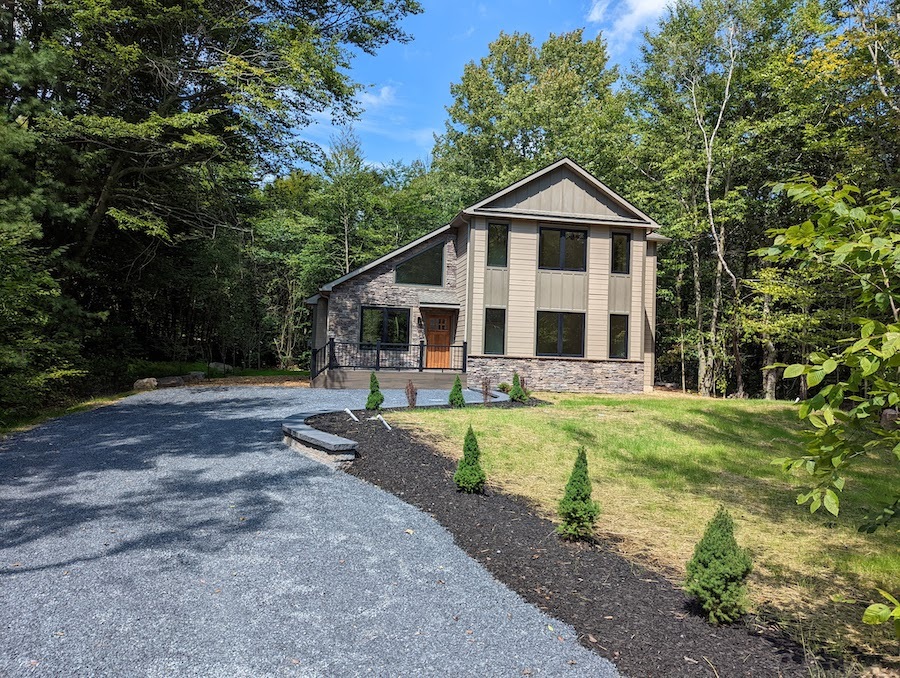 house for sale pocono pines new construction exterior front
