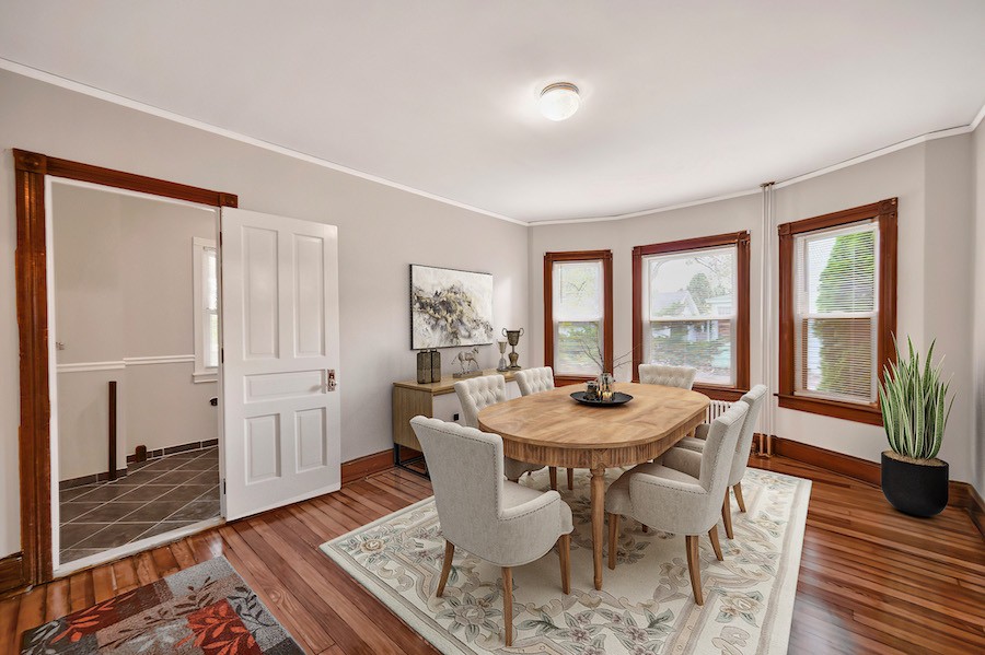 house for sale tobyhanna renovated traditional dining room