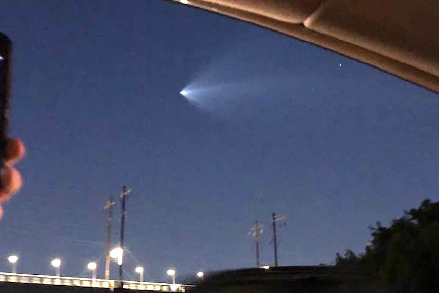is it spacex or a ufo over philadelphia