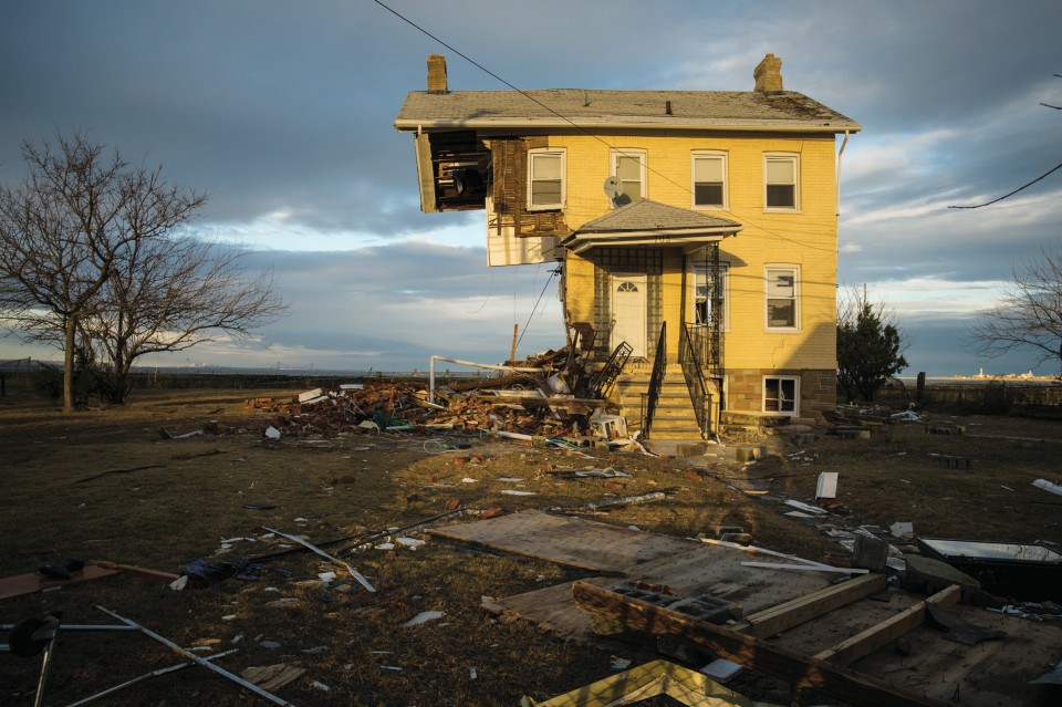 a home decimated by superstorm sandy