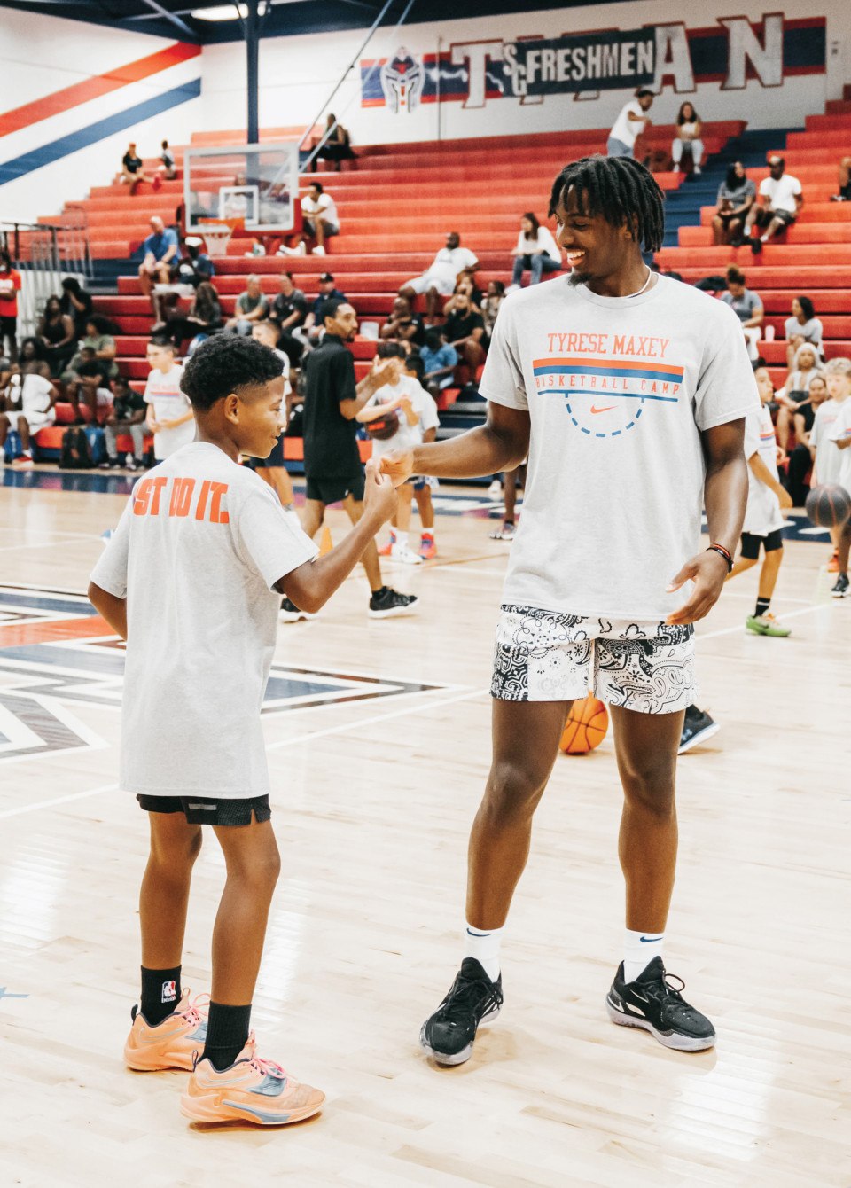 Tyrese Maxey 3 Point Celebration | Kids T-Shirt