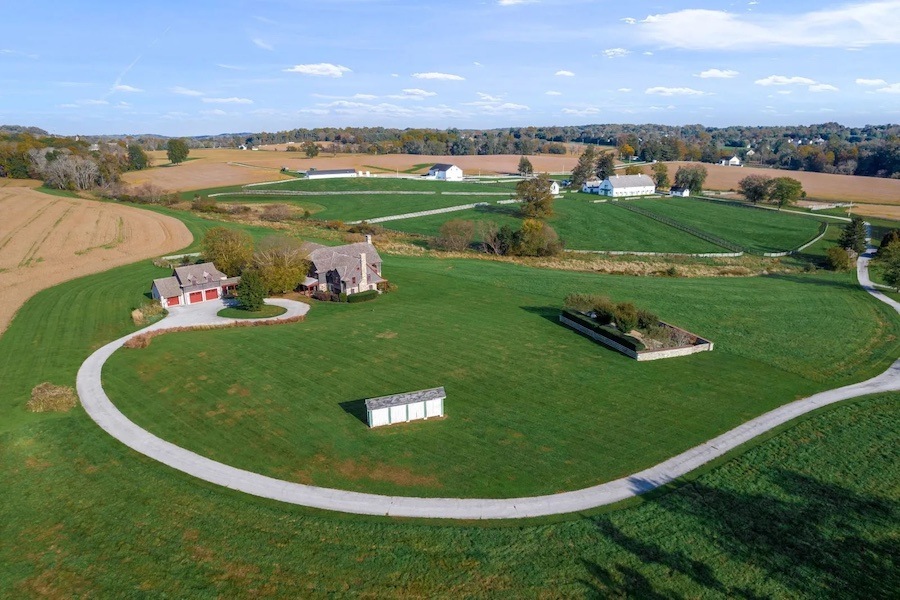 house for sale westtown farmstead aerial view of homestead lot