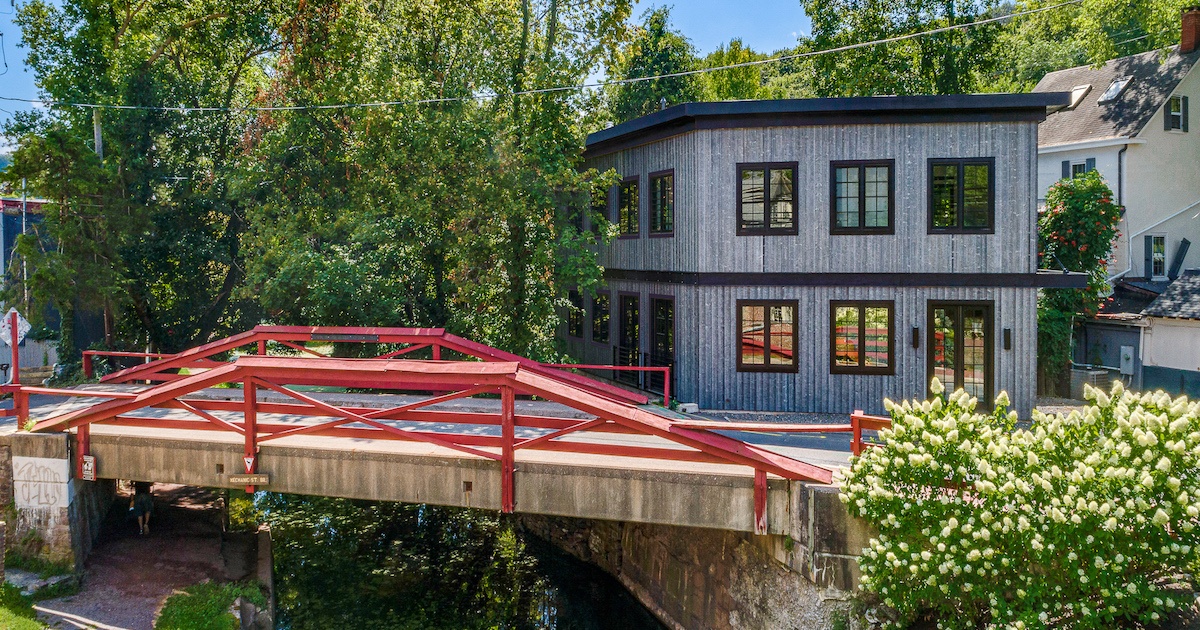 On The Market BrandNew Canalside House In New Hope TrendRadars