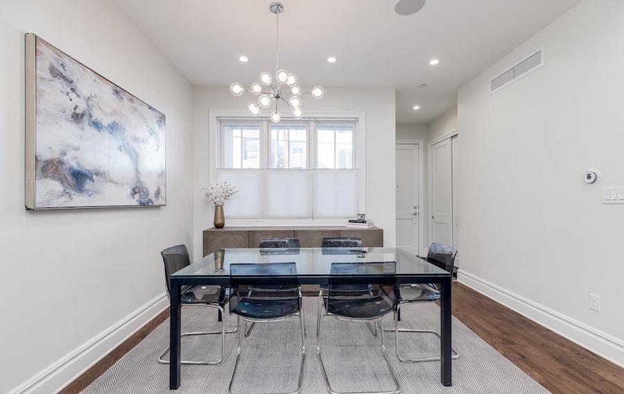 house for sale nearly new rittenhouse square townhouse dining room