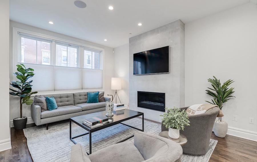 house for sale nearly new rittenhouse square townhouse living room