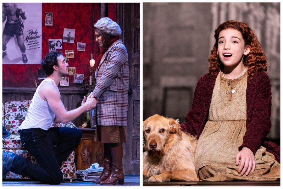 photos from rocky the musical at the walnut street theatre in philadelphia and annie at the miller theater