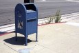 a united states post service blue mailbox like the ones at the center of a stolen checks caper in delco