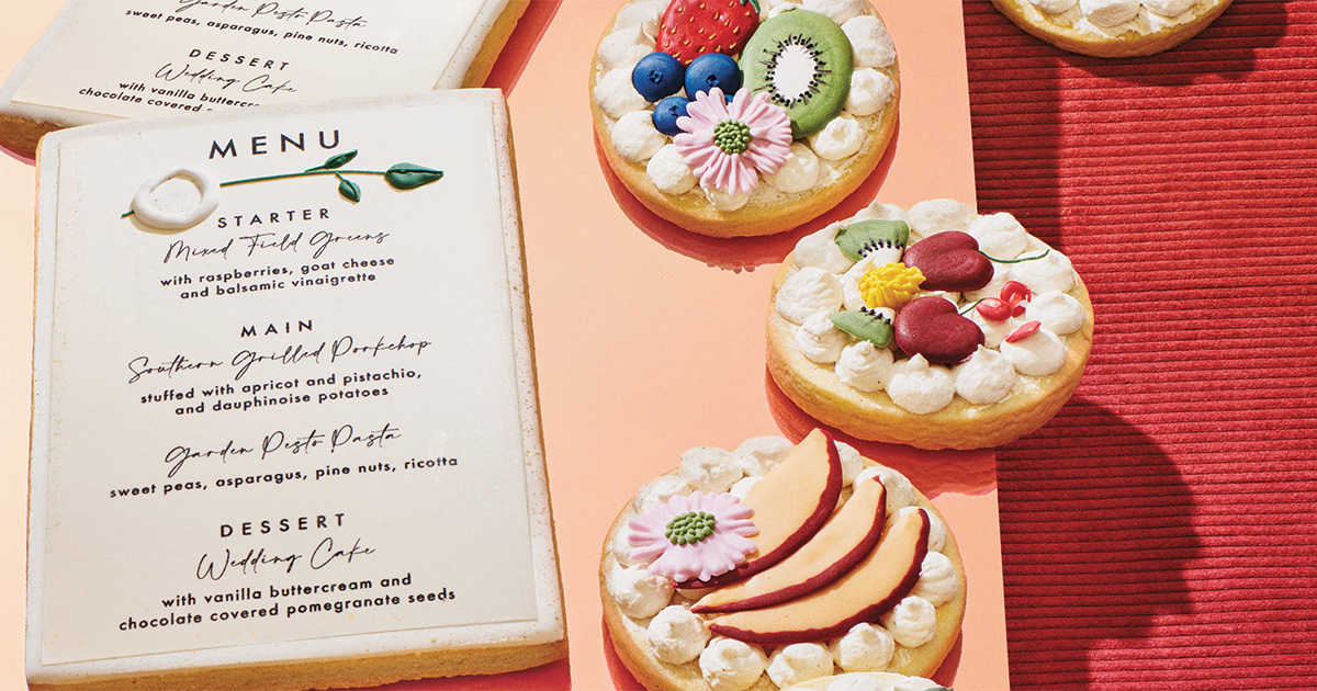 A Sweet New Custom Cookie Company and Brunch Weddings at Terrain