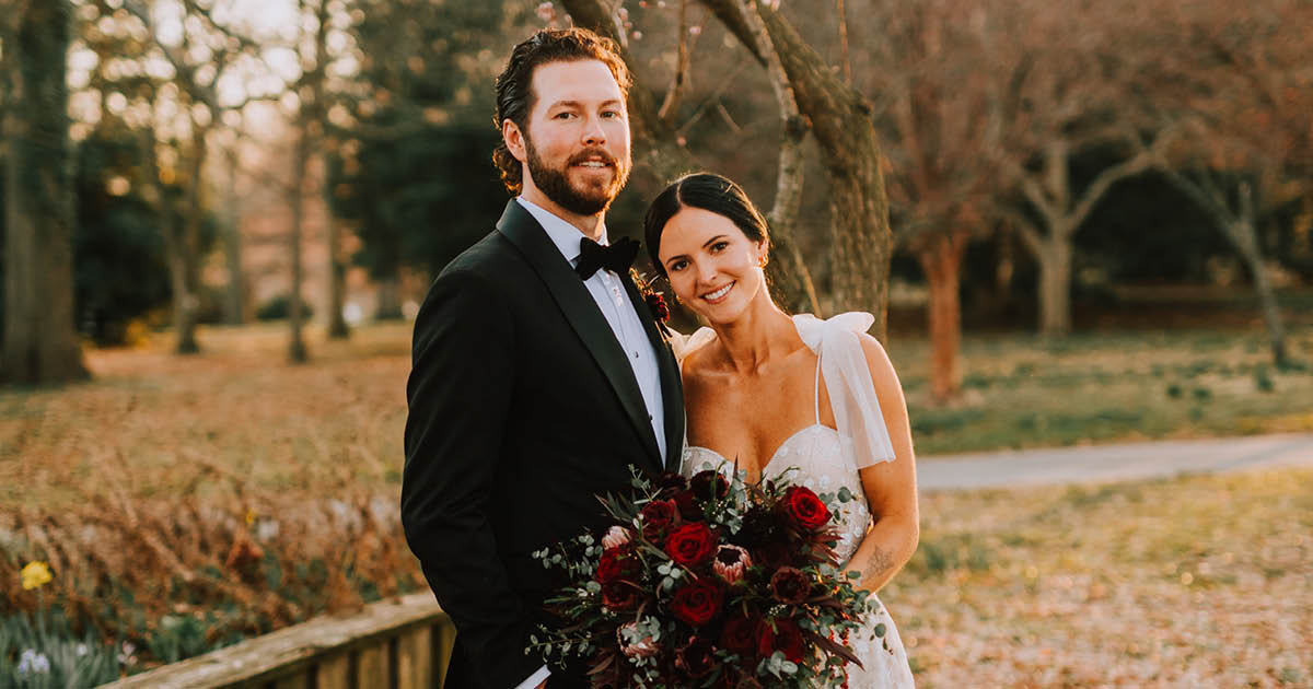 See This Eagles Player's Desert-Inspired Horticulture Center Wedding