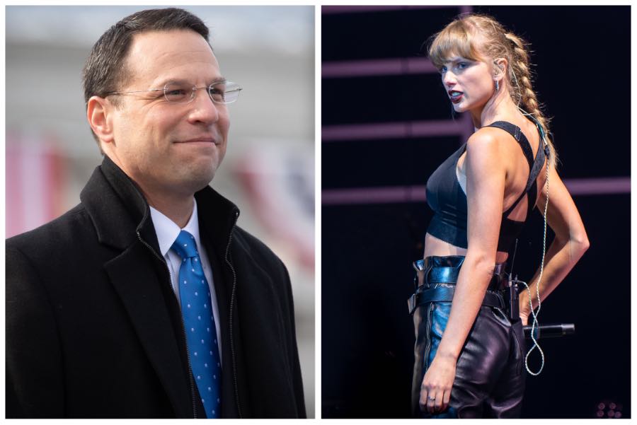 Photos of Taylor Swift and Pennsylvania Attorney General Josh Shapiro, who wants to hear from you if you've had trouble getting Taylor Swift tickets through Ticketmaster