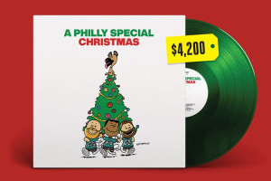 a mock-up of a $4,200 Philadelphia Eagles Christmas album, a Philly Special Christmas