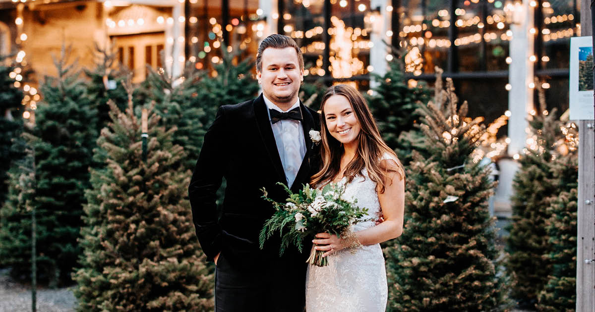 A Terrain Gardens Christmas Wedding Straight Out of a Rom-Com