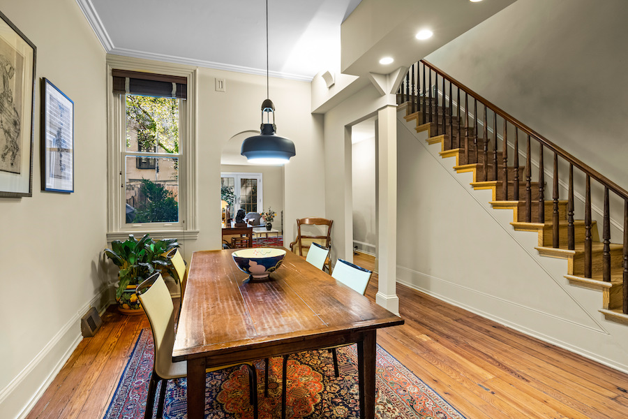 house for sale logan square modern historic townhouse dining room