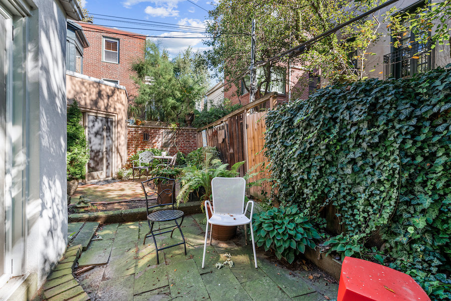 house for sale logan square modern historic townhouse rear patio