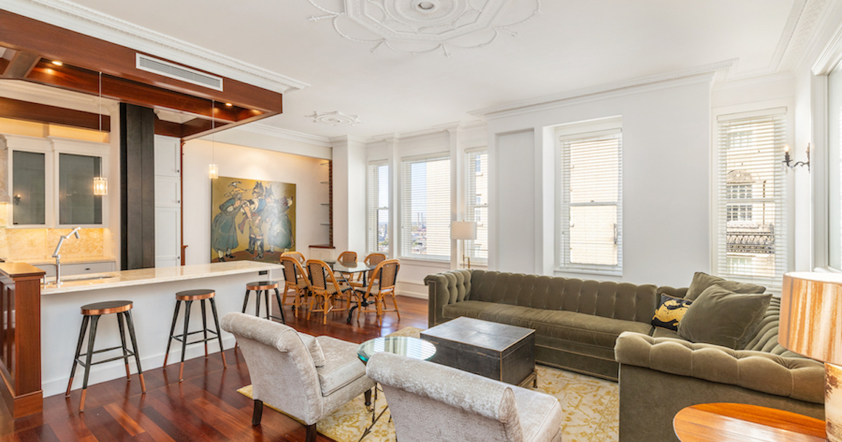 On the Market: Rittenhouse Square Beaux-Arts Condo for Sale - Luxury Condos With Private Art Galleries