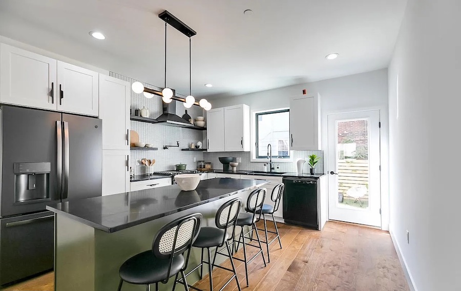 house for sale grays ferry designer rowhouse kitchen