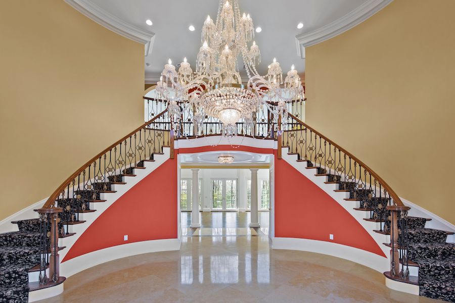 house for sale lower gwynedd colonial mansion foyer