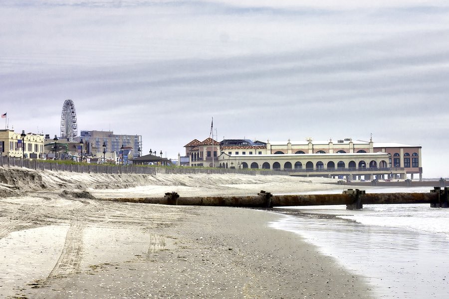 a photo of the beach and boardwalk in Ocean City, New Jersey, where a battle over gay rights is playing out