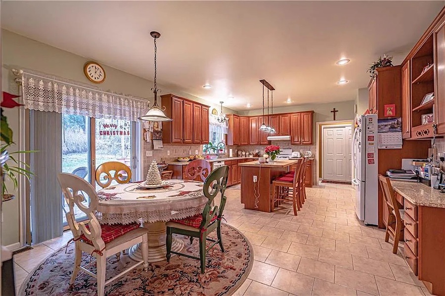 house for sale east stroudsburg center-hall colonial casual dining room and kitchen