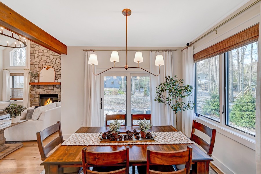 house for sale lake naomi contemporary craftsman dining room